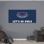 LET'S GO OWLS 2' X 4' BANNER