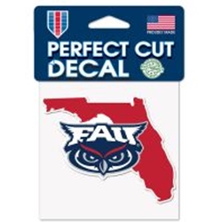 FAU STATE OF FLORIDA 4 X 4" DECAL