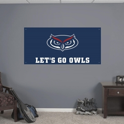 LET'S GO OWLS 2' X 4' BANNER
